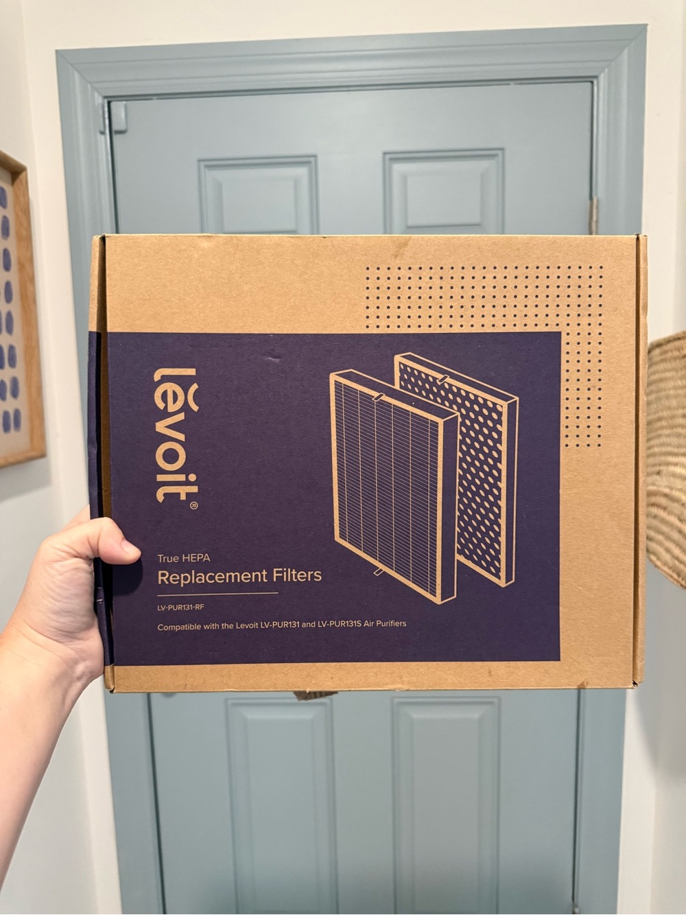 Levoit True HEPA Replacement Filters - Brown/Navy